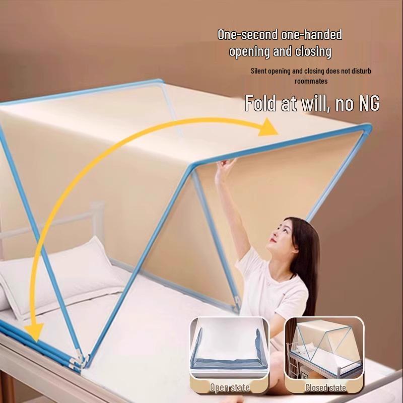 2025 Universal Dormitory Mosquito Net - Full Coverage, Anti-Fall Design with Free Installation