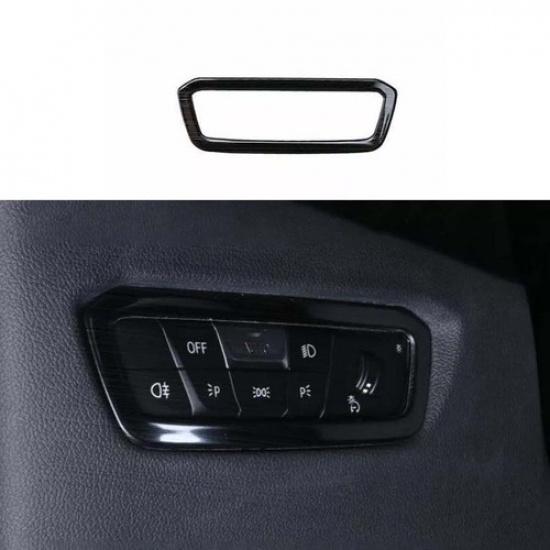 For BMW 3-Series G20 Black Titanium -22 Headlight Switch Control Cover Trim