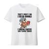 Women T Shirt That S What I Do Read Books Drink Coffee And Know Things Print Round Neck Tops  Casual Vintage Washed Slightly