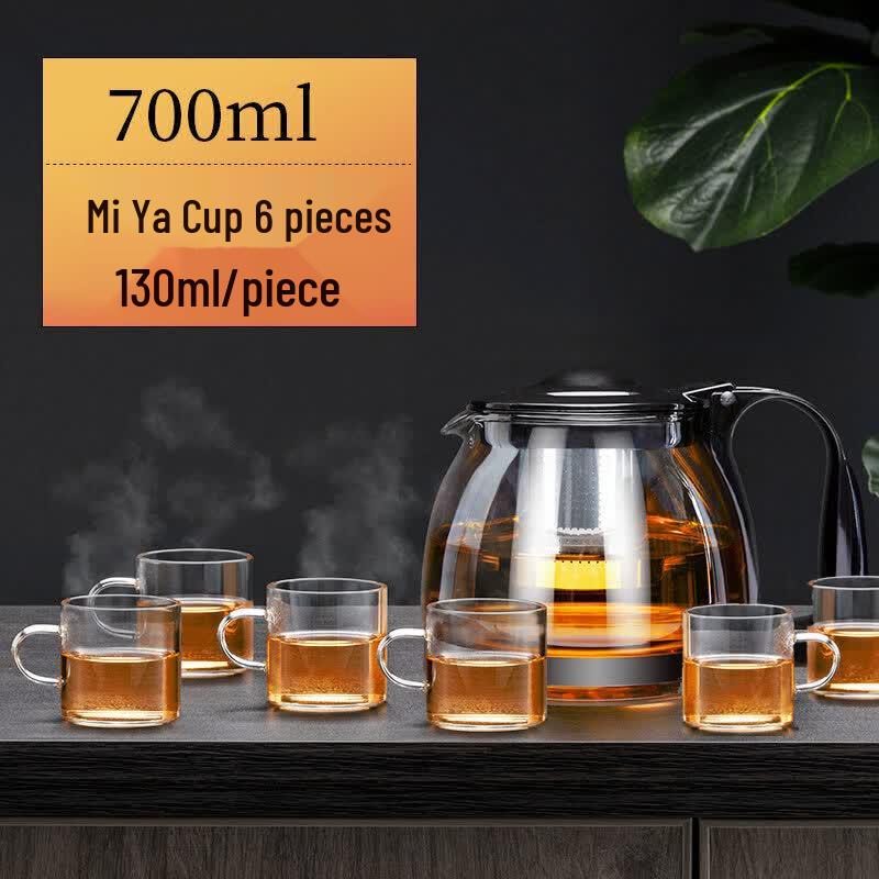 Youluo Glass Teapot with 304 Stainless Steel Infuser