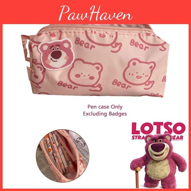 Lotso Pencil Zipper Case Cute Little Bear Largecapacity Student Stationery