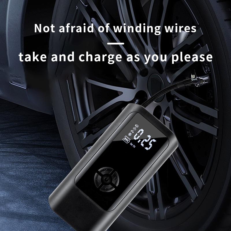 Car Tire Inflator Portable Electric Air Pump Wireless Charging With Compressor Digital Display For Motorcycle Bicycle Balls