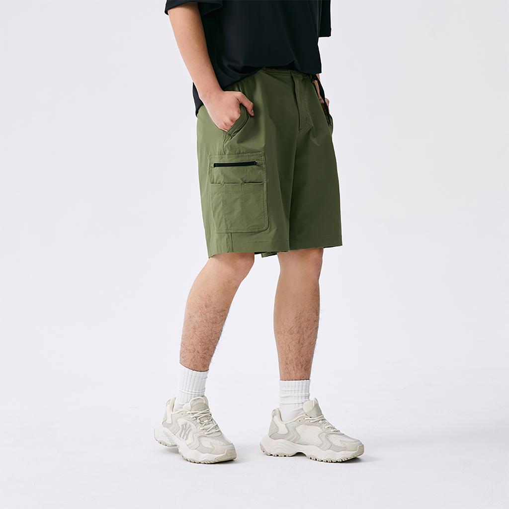 New MLB Basic Collection Basic Boston Red Sox SS25 Cargo Shorts Men's Green 3ASMB0453-43KAL