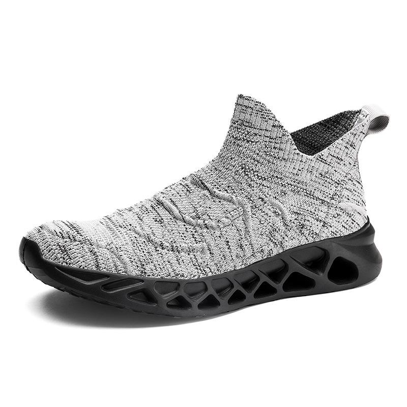 

2025 осень новые кроссовки из сетки большого размера комбинезоны мужская обувь дышащая и амортизирующая мужская повседневная сетчатая обувь кроссовки 47 серый