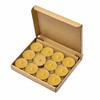 Honey Mydlarnia Beeswax Tealights - Natural Tealights with Clean Burning and Honey Aroma, Toxin-Free, for Fireplaces and Relaxation, 12 Pcs