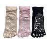 Mode Select with Yoga Sports Cotton Outer Set Women's Non-Slip Five-Toe Socks, 3-Pair Set, Reflexology, Socks, Socks, 100% Thread, 3-Pair (Colors