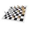 International Chess Set Wearproof International Chess Pieces Board Set with Storage Iron Box for