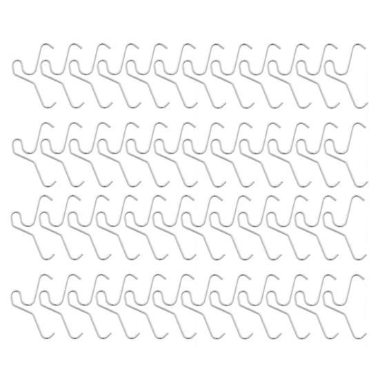 Stainless Steel Brick Hook Clips Heavy Duty No Drill Brick Hanger Wall Clips for Outdoor Hanging Wreaths Lights Decorations Fits 2-1/4 To 2-2/5 Inch