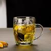 260ml Beer Mugs Glass Cup for Bar Household Restaurant Creative Glasses Drinking with Handle Whiskey Glass Transparent Juice Cup