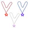 Light Up Star Necklace 3D Star Necklace LED Light Necklace Decoration Family Party Favor Classroom Exchange Gifts