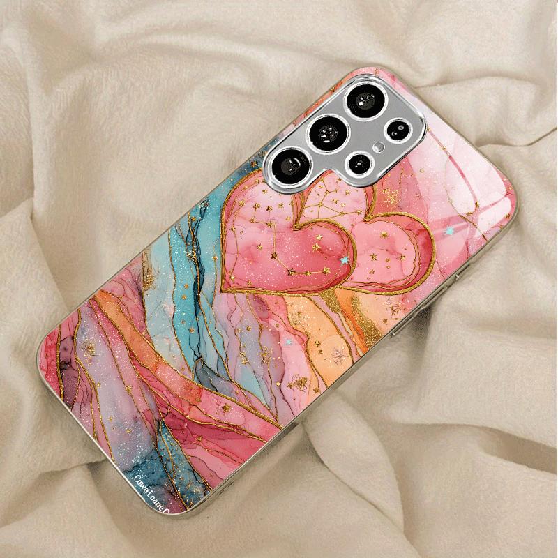 High-end PhoneCase Electroplated Glass TPU PhoneCase for Samsung Galaxy S26 S25 S24 S23 S22 S21 FE Ultra Plus Dropresistant