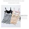 Modal Backless Slim Fit Suspender Jumpsuit with Chest Pads - Women's Seamless Bra-Free Summer Wear