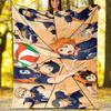 Haikyu Theme Printed Blanket - Perfect for Couch, Bed, Travel & Outdoor Use | Machine Washable, Cozy & Durable.