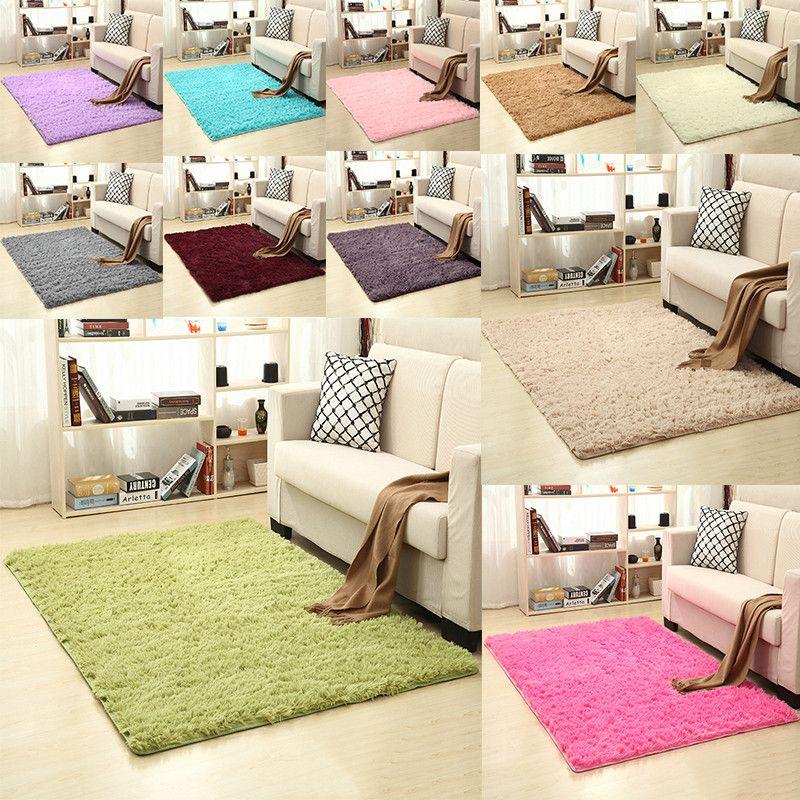 Luxuriously Soft Fluffy Rug With Anti-slip Backing Perfect For Living Room And Bedroom