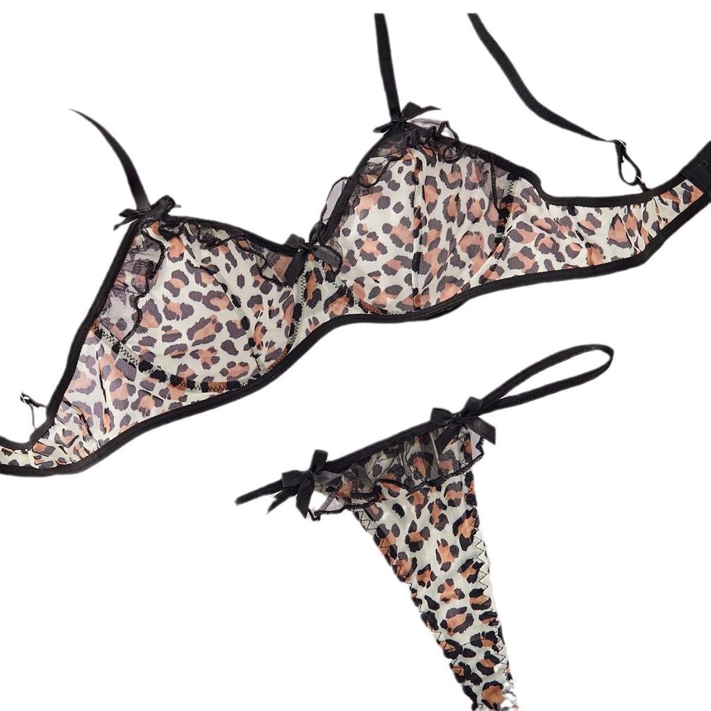 Sexy Lingerie Summer Hot Leopard Print Underwear Set