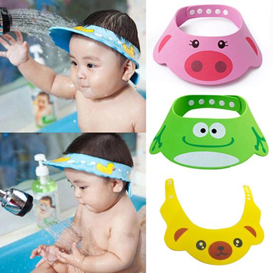 Baby Shampoo Cap Smooth Edge Ear Protection Reusable Kids Bathing Hair Wash Hat Home Use