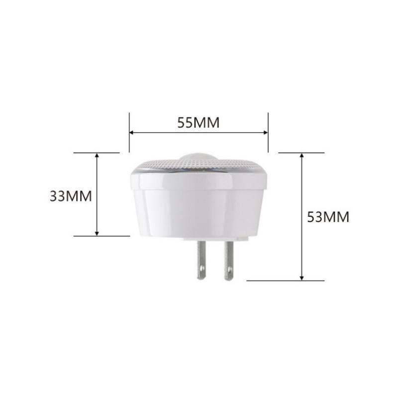 3W Plug-In Motion-Sensor Night Light Soft Light Energy-Saving Suitable For Bedrooms Bathrooms Hallways Warm Light White Light