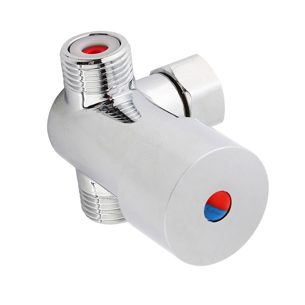 Hot Cold Mixing Valve G1/2 Hot Cold Water Mixing Valve Mixer Temperature Control for Automatic Faucet Hot Cold Water Valve