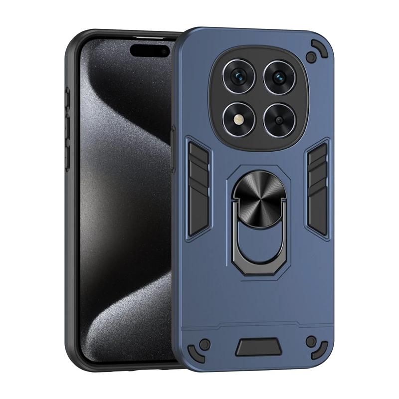 For Mi Poco X6 X7 Pro 5G Case Shockproof Armor Magnetic Holder Ring Case For Xiaomi Mi POCO C75 C61 F6 Lens Protect Cover