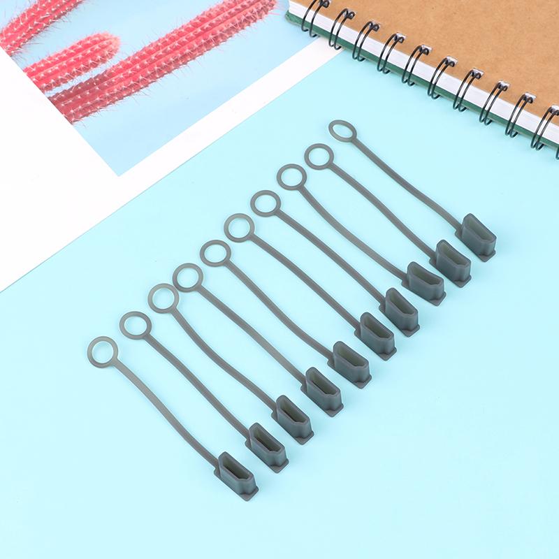 

10Pcs Hdmi A Adapter Transparent Dust Plug With Rope Anti-Lost Dustproof Protectors Caps Stopper Clear Cover чёрный