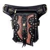 New Fashion Women's Bag Steampunk Motorcycle Bag Single Shoulder Crossbody Bag Women's European and American Waist Bag