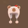 Cute Capybara Plush Winter Hat With Earmuffs For Girls Warmth And Windproof Comfort