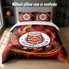 Set Biancheria da Letto Fulham Football Design 1 Copripiumino + 2 Federe Morbido Traspirante Biancheria da Letto per la Casa