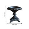 5.12in Vintage Pillar Candle Stand Iron Ornate Iron Candlestick  Fireplace Mantel Decor