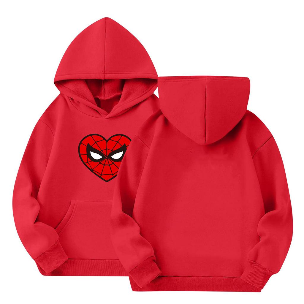 Kids Long Sleeve Pullover Sweatshirt, Loose Fit Letter Print Top for Boys and Girls