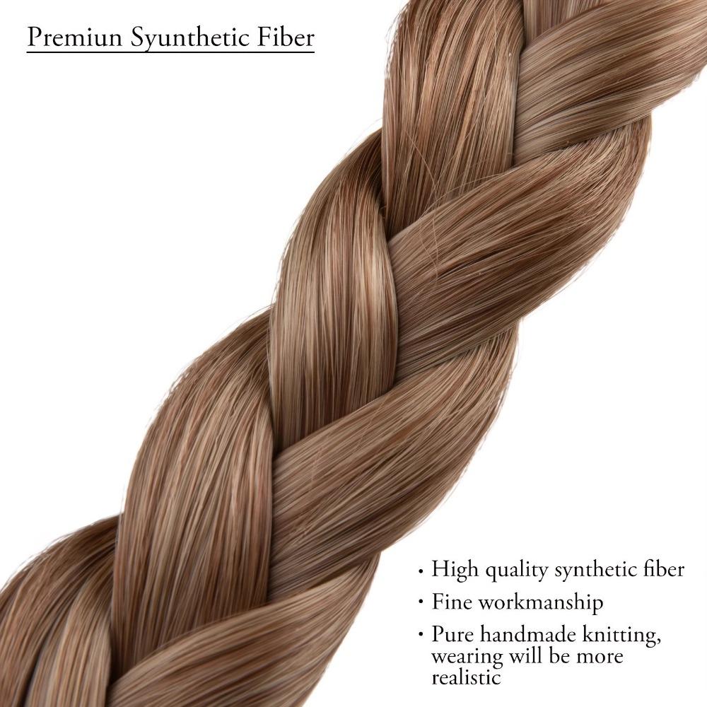 Premium Geflochtenes Elastisches Band Haar Handgemacht Retro Kopfreif Mode Flecht Haar Stirnband Party