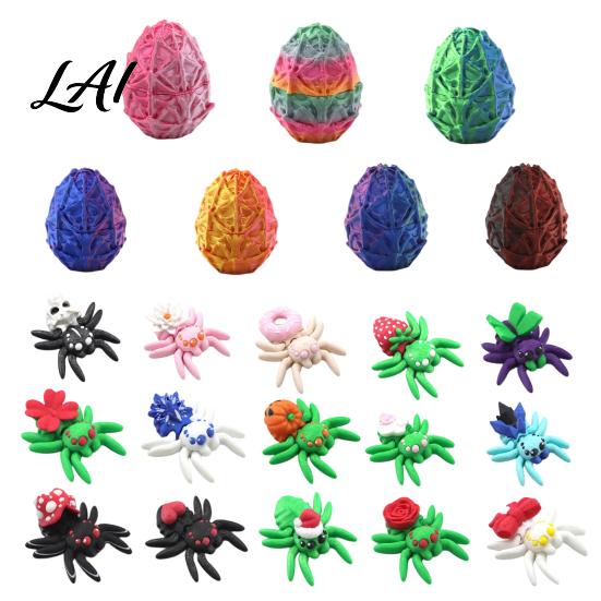 Cool Desk Toys for Boys 3D Printed Spider Egg/Spider Statue Realistic Fantasy Creature Model Collectible Trendy Figures Ornament Lightweight Unique