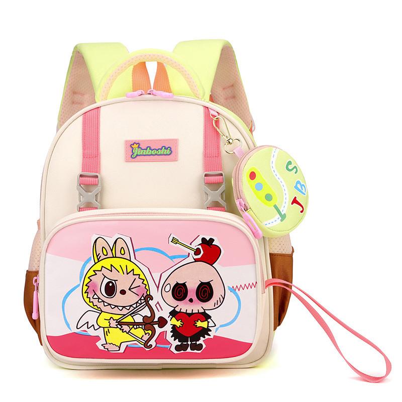 Adorable Labubu Children's Backpack Cute Cartoon Design Lightweight And Comfortable For School Use