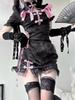 Sexy Lolita Black and White Cute Costume [CAWILXHA] [Pussy Claw] Cheongsam, Cosplay, Dress, Costume, (S, Black2)