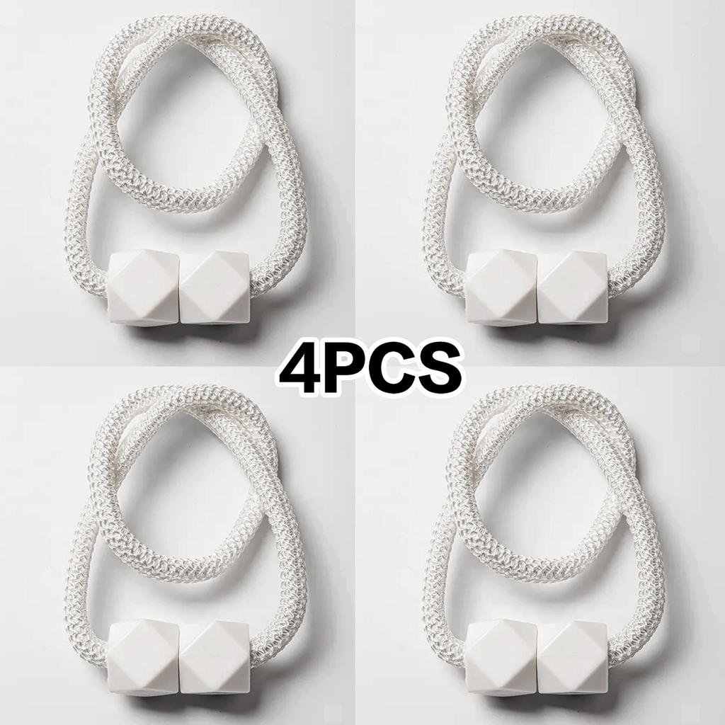 4 ks Moderní minimalistické elegantní magnetické spony na závěsy ve tvaru Rubikovy kostky Výprodej pro ložnici, obývací pokoj, kuchyň