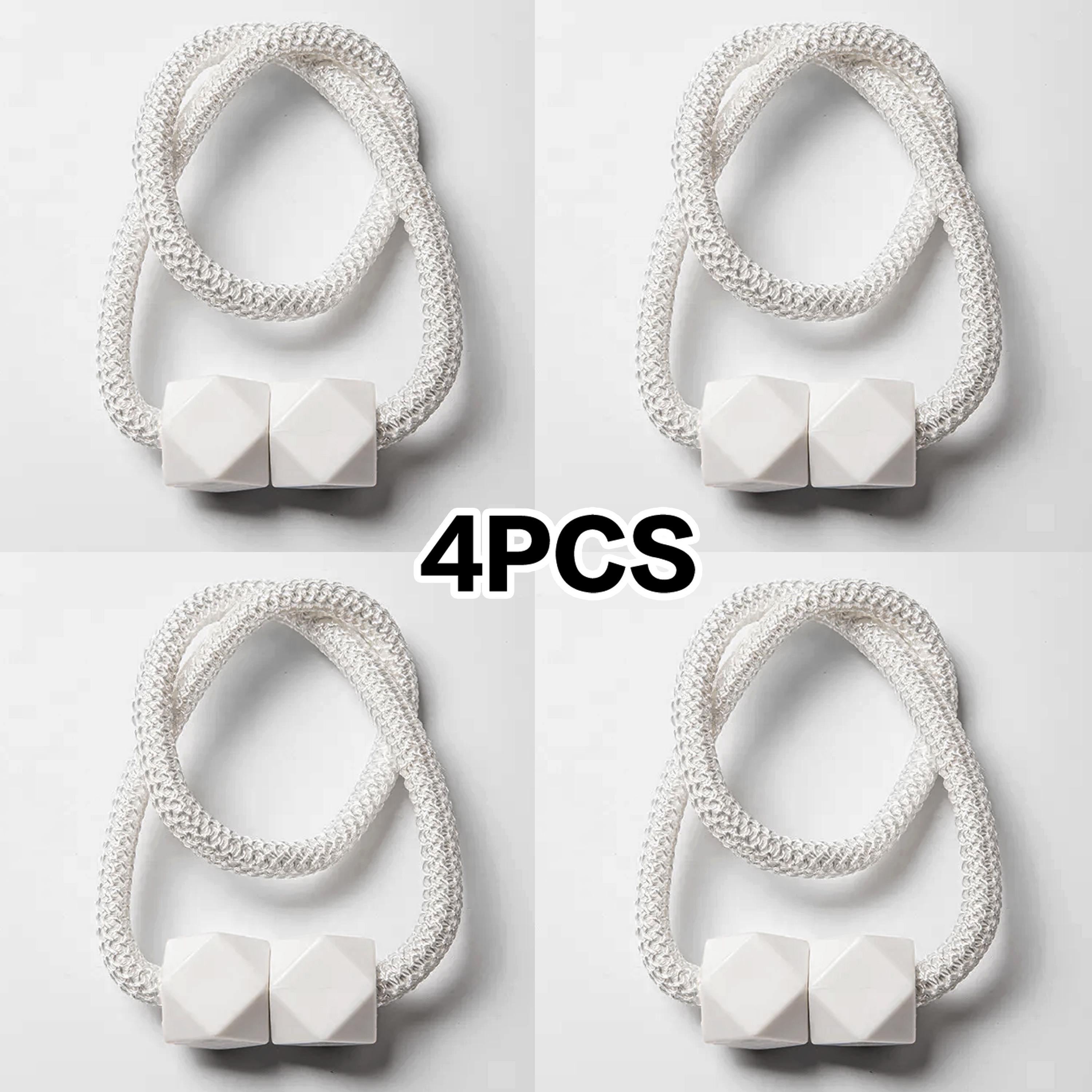 

4 шт. Современные Минималистичные Элегантные Магнитные Подхваты для Штор Дизайн в Форме Кубика Рубика Распродажа для Спальни, Гостиной, Кухни белый