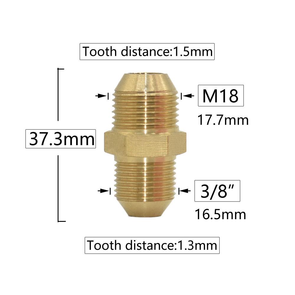 Brass 3/8 1/2 3/4" To M14 M18 M22 Male Female Thread Connector Cleaning Machine Faucet Bathroom Kitchen Copper Fittings