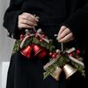 Christmas Tree Bell Decoration Bowknot Berry Holiday Ornament DIY Indoor Outdoor Christmas Party Decor