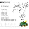 Steering Sector Pinion Gear Rebuild Plate Kit for LA105 LA110 LA115 LA120 LA125 GX20054 GX21994 GX21924BLE Lawn Tractor