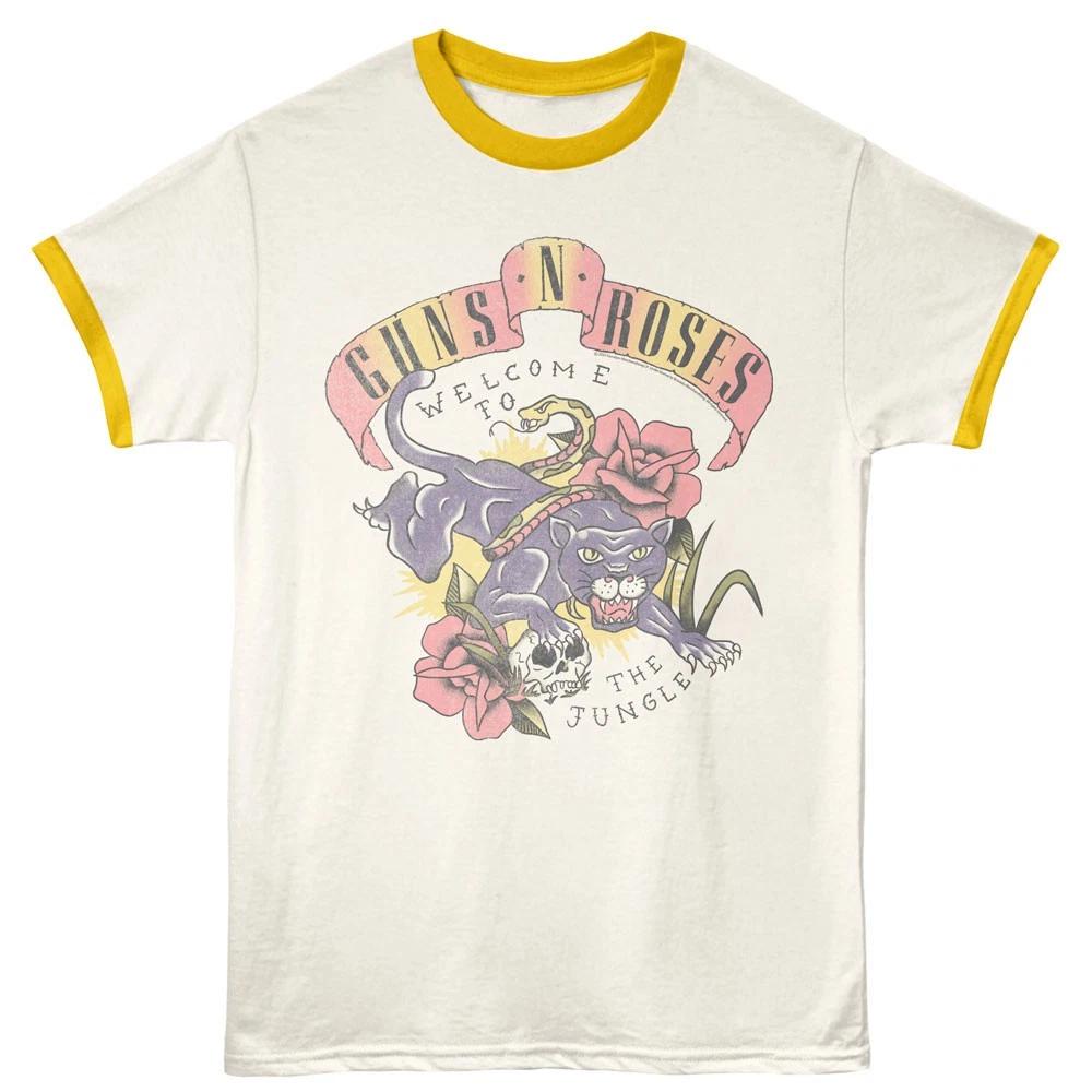 Guns N Roses Welcome To The Jungle Men s Ringer T Shirt S