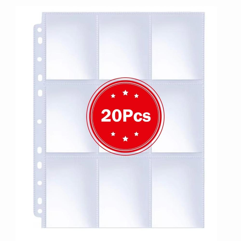 11-Ring Pockets Sleeve 9-Pocket Photo Album Refill Pages Kpop Photocard  Binder