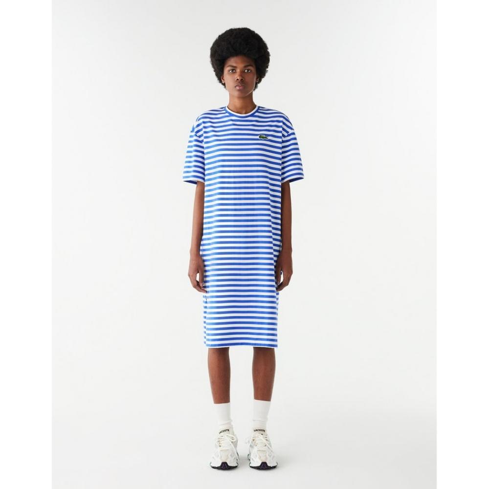 

Lacoste Женское платье-футболка в морскую полоску EF2583 54 г IUP 034