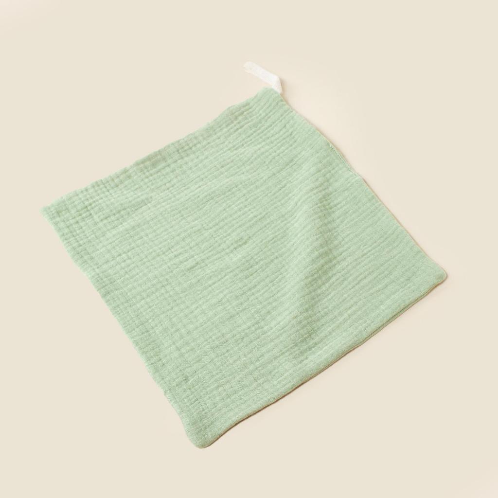 Baby Soft Cotton Muslin Handkerchief with Lanyard