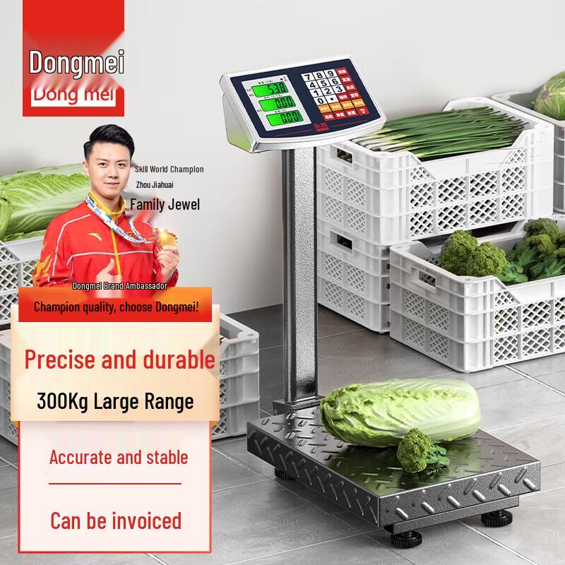 DONGMEI 300kg Rechargeable Commercial Platform Scale (CN version)