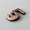 1.9-Inch Bronze Digital Label Door Head Stereoscopic El Door Number Digital Practical Number Sign