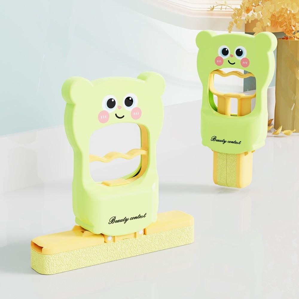 New Mini Foldable Desktop Mop Cartoon Bear Wet Dry Use on Absorbent Sponge Mop Table Wiping Tool Durable Desktop Lazy Small Mops