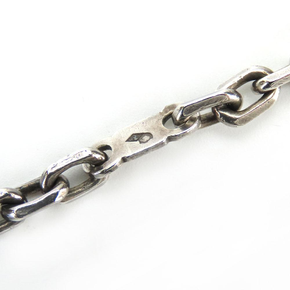 Used HERMES Bag charm Apple fruits leather/Silver925 Red green key ring