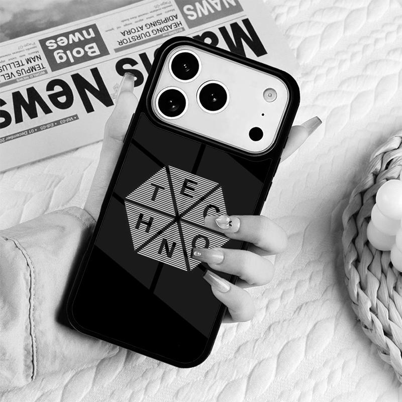 Techno Music Phone Case For IPhone 17 16e 15 14 13 12 11 Pro Max Air Mini Soft Protective Cover