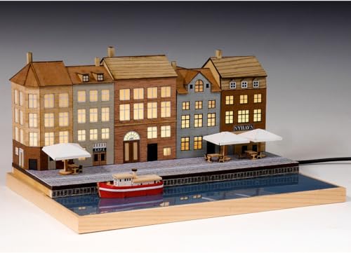 Woody Joe 1/220 European Streets Series: Copenhagen, Denmark, Wooden Model Assembly Kit (Scenery)