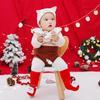 Warm Cartoon Terry Baby Floor Socks - Autumn/Winter Christmas Red