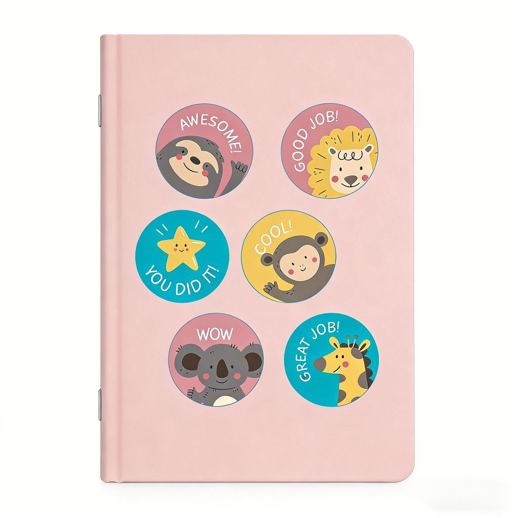 500pcs/1Roll Cute animal stickers, wholesale stickers, non drying stickers, handmade decorative stickers,gift packaging stickers